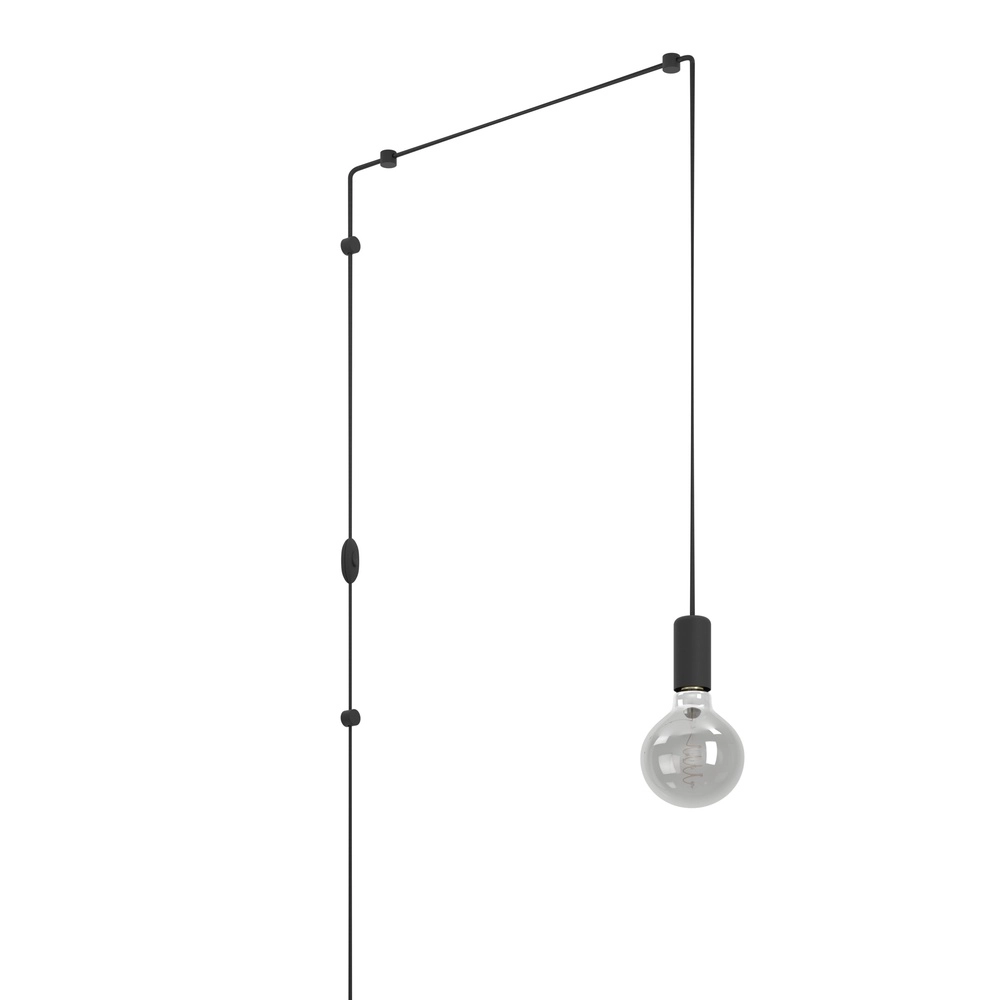 Flexible pendulum Pinetina Black with switch