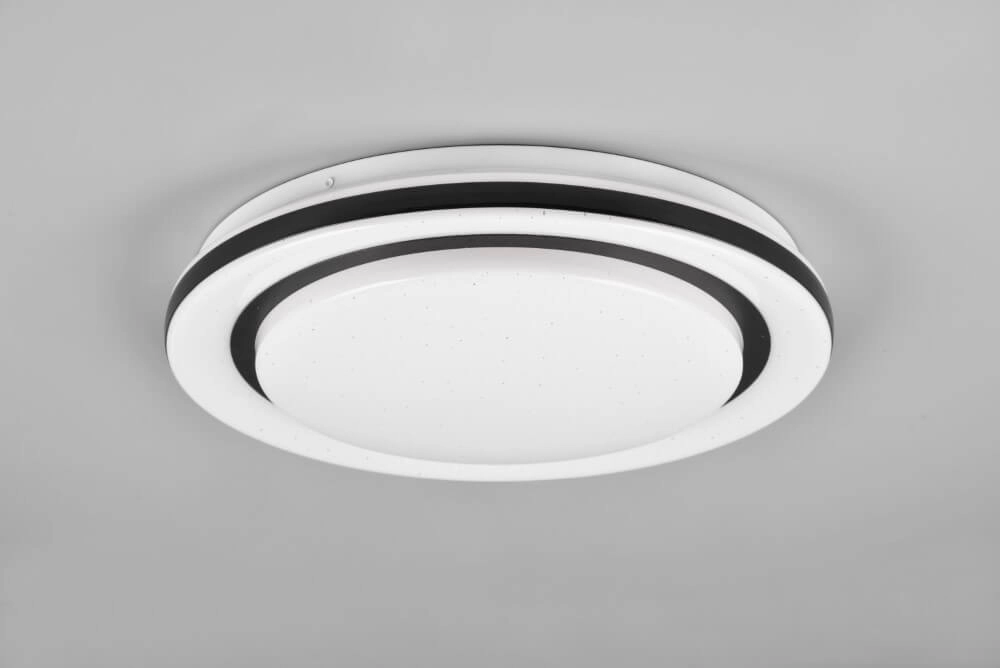White ceiling lamp Cartida white with black Trio 4017807561722