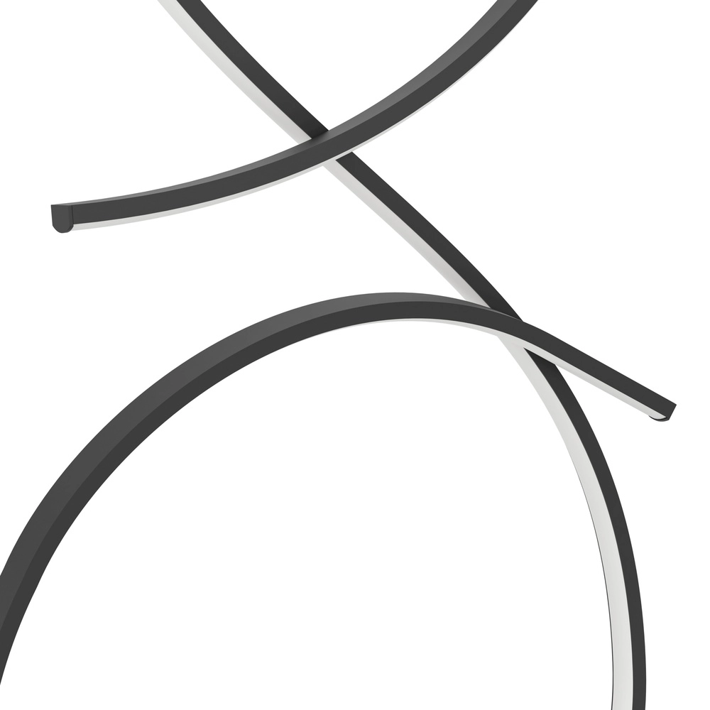 Modern LED floor lamp Serpins 107cm - black Eglo 9008606313693