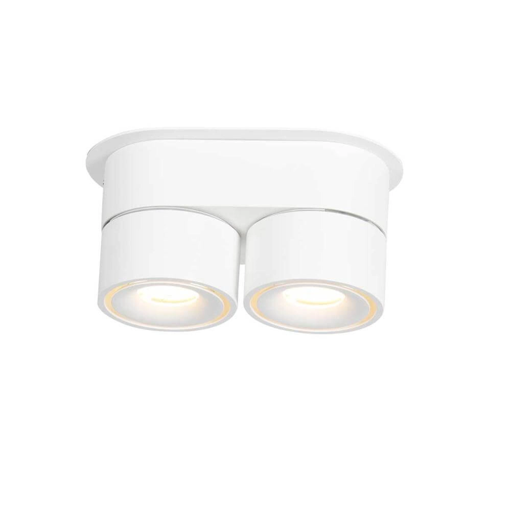 2-light ceiling lamp Fez Black White design Steinhauer 8712746177336