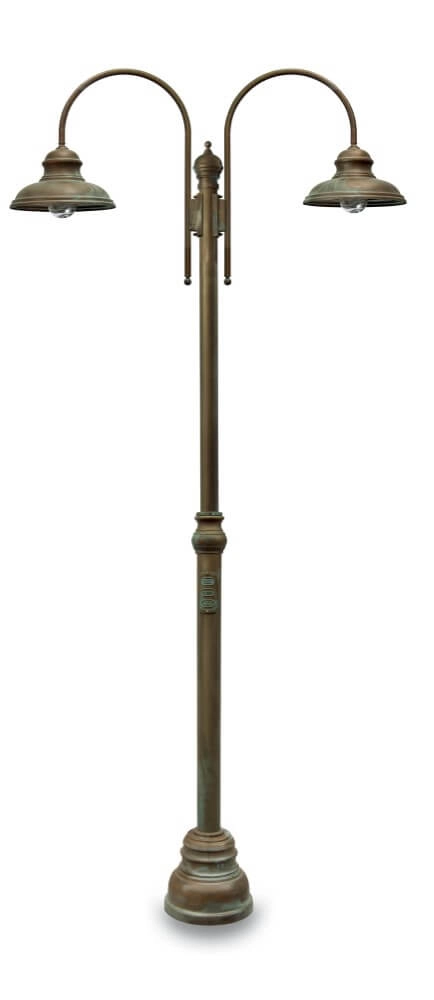Floor lamp Mill L - aged brass
