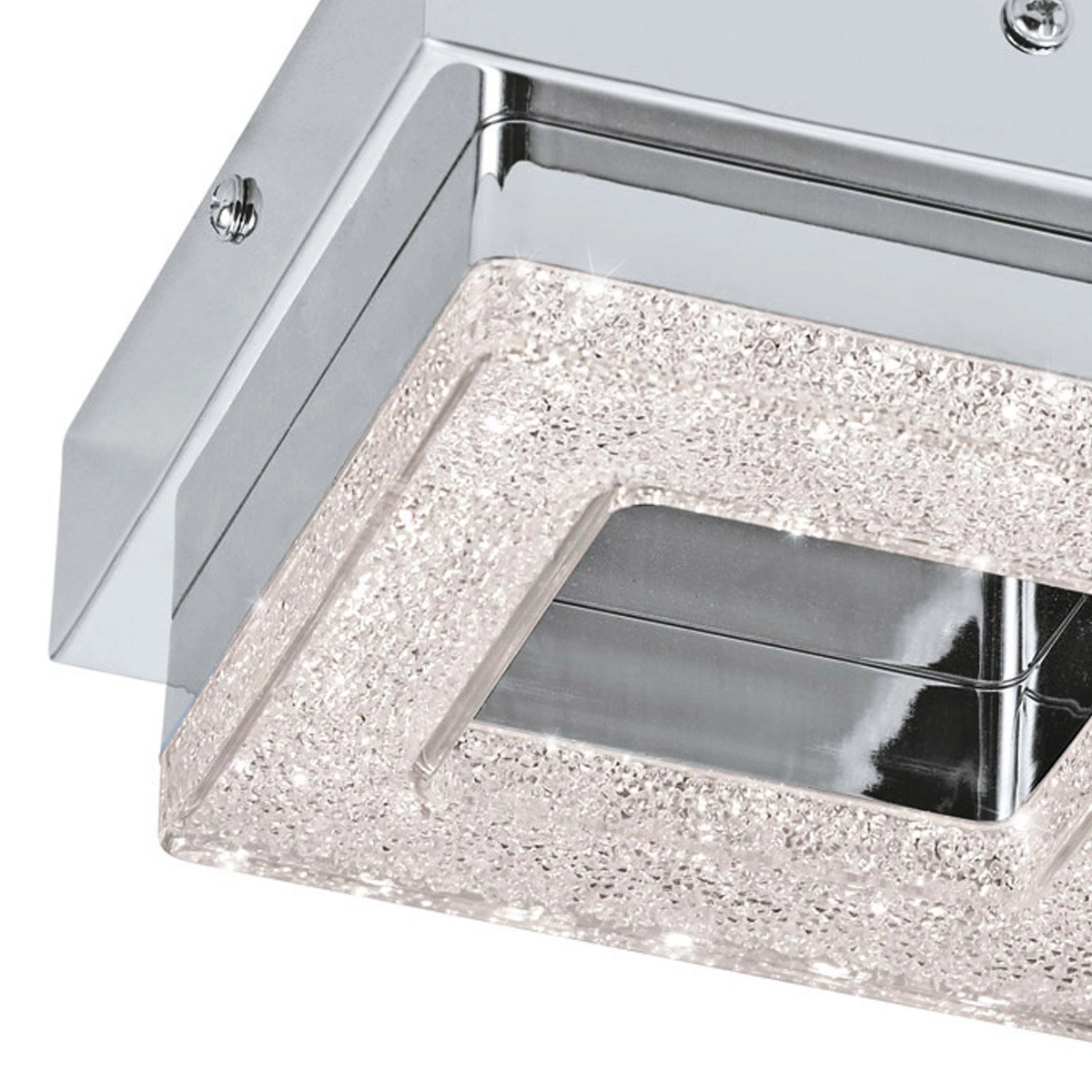 Led ceiling light Fradelo 4w - 3000K - 12cm chrome with crystal Eglo 9002759956554