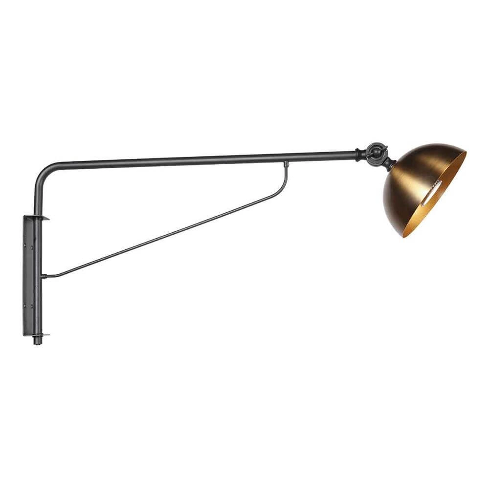 Wall lamp Pintino black with bronze Steinhauer 8712746176506
