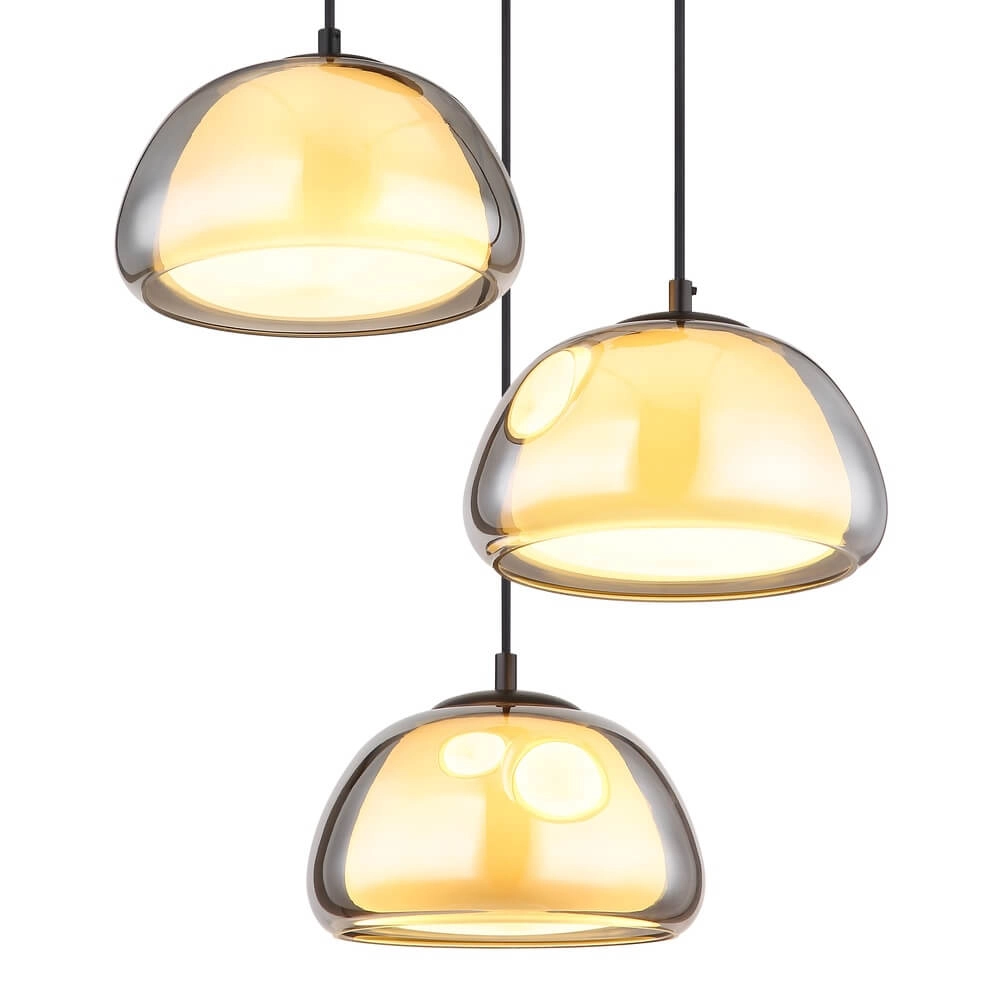 Pendant lamp Jella 3-light round Globo 9007371455904