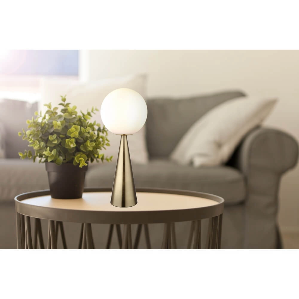 Table lamp Pinpal with white convex glass Globo 9007371447343