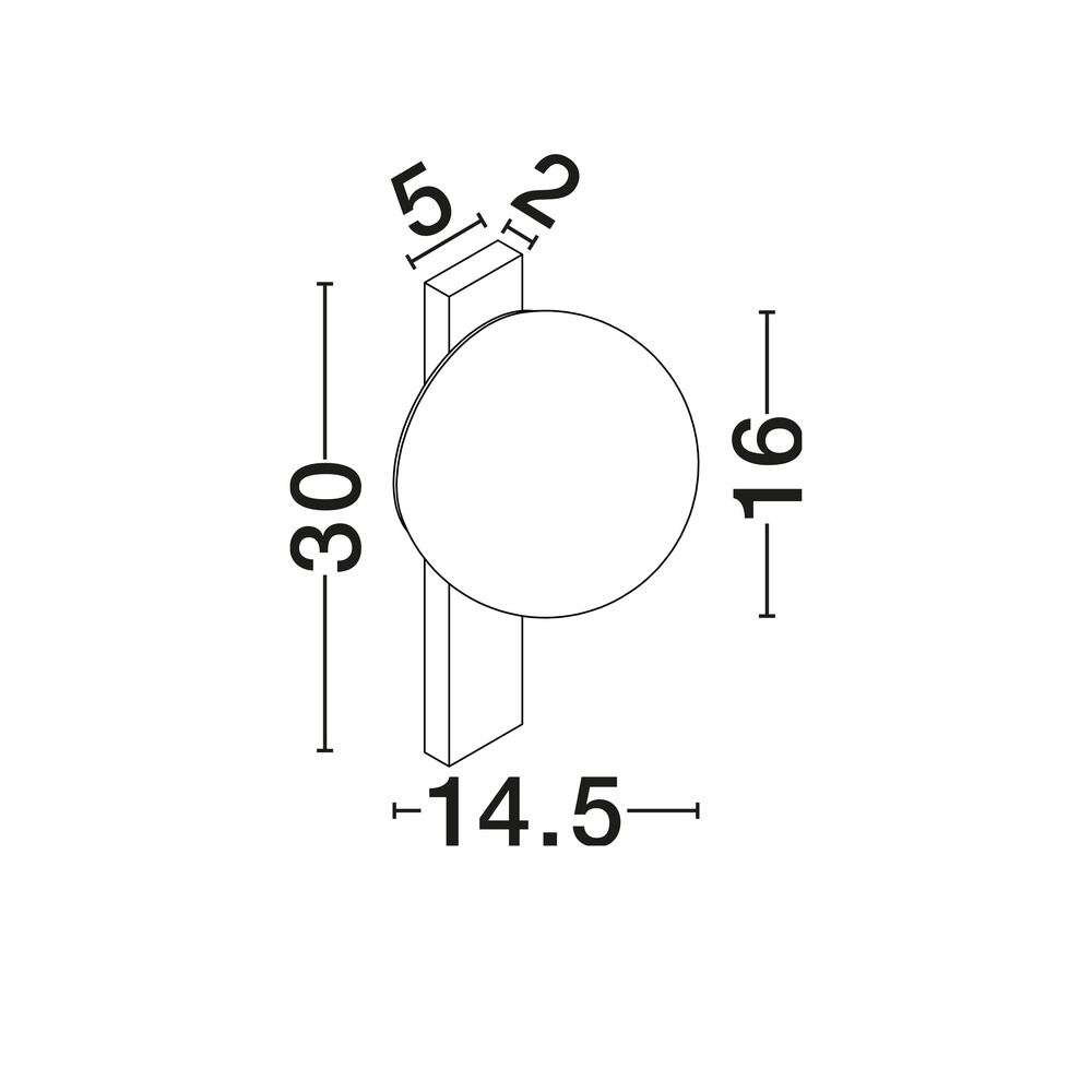 Unique wall lamp Remi white Lyora 5212017494443
