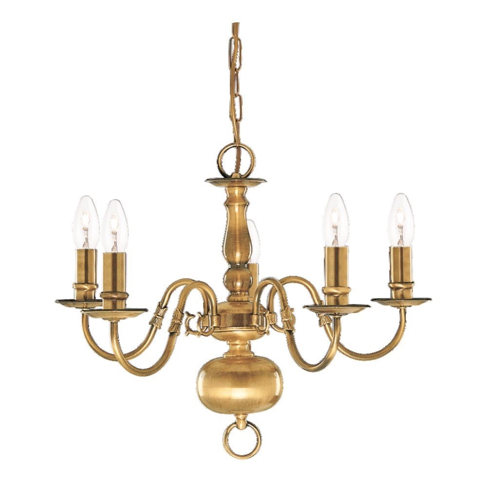 Brass Chandelier Flemish