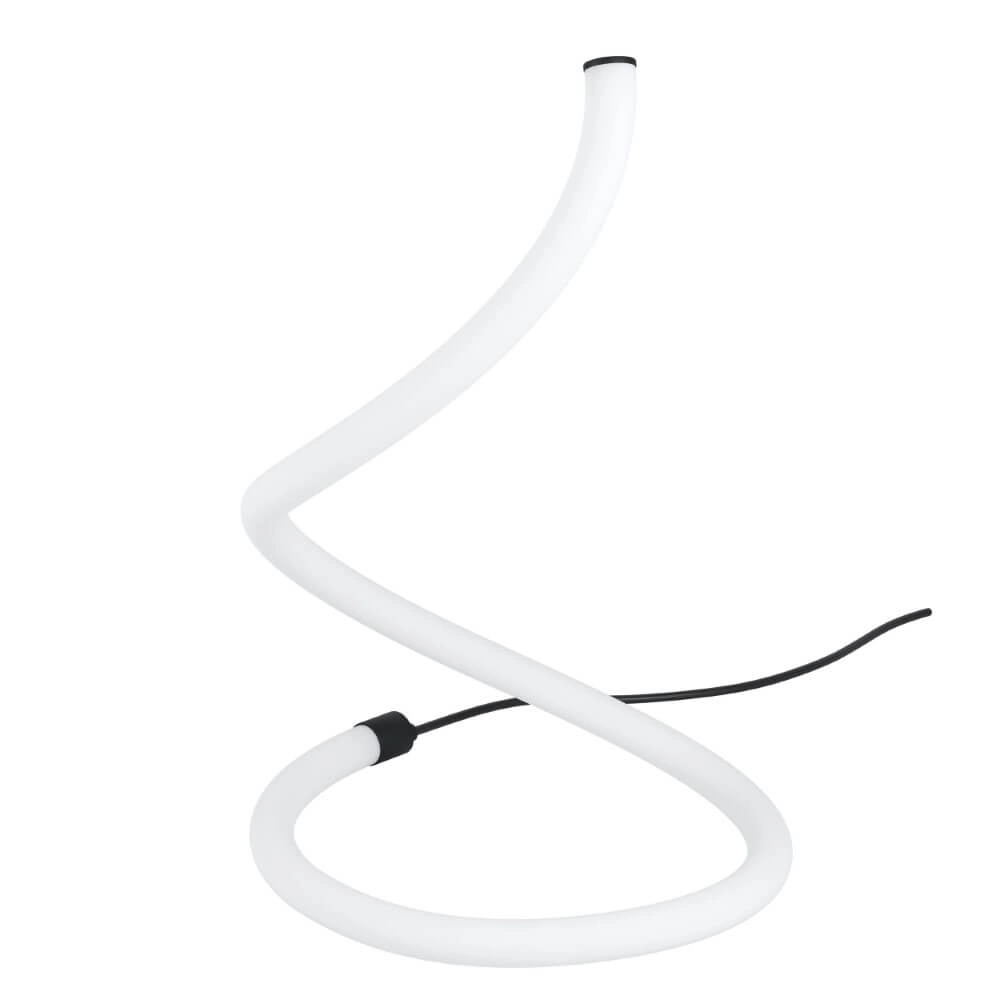 Designer table lamp Banderillas white with black