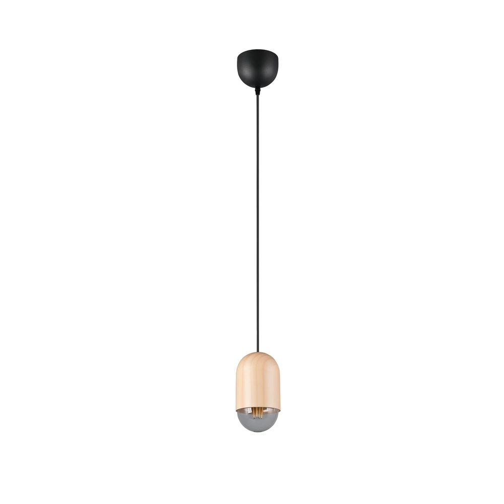Unique pendant lamp Nara wood Ø 10.5cm Trio 4017807661750
