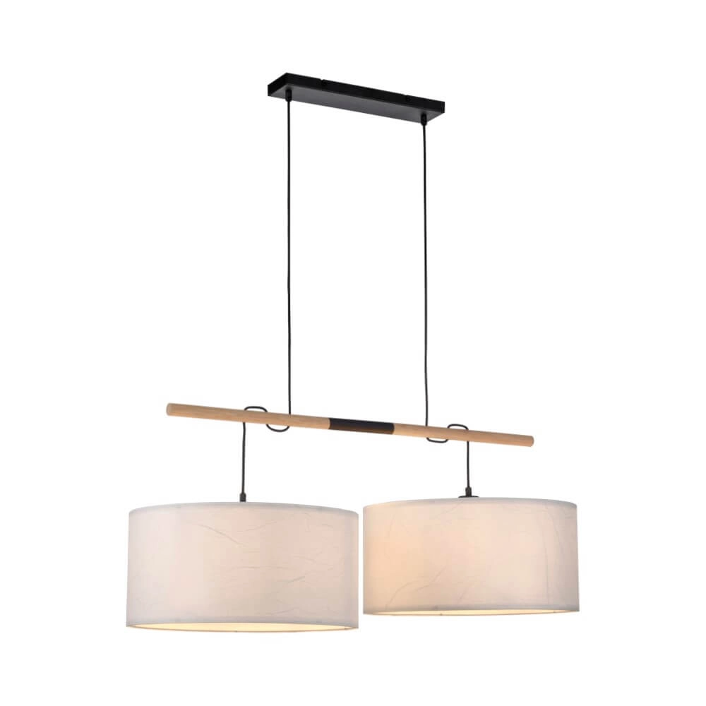 White pendant lamp Green Sofie pair