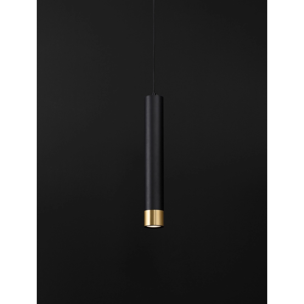 Design pendant lamp Picto 40cm black with gold Lyora 5212017430380