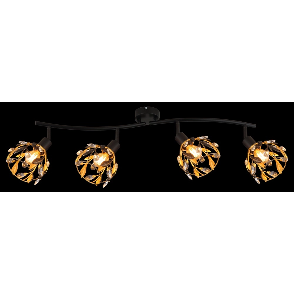 Country ceiling lamp Mika Black Globo 9007371528295