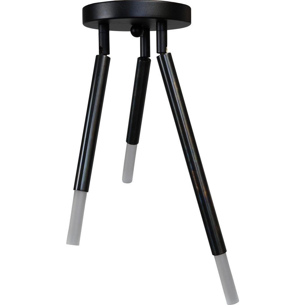 Black ceiling lamp Flute with 3 adjustable arms Masterlight 8718121209937