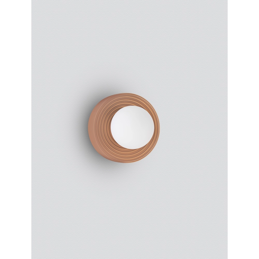Wall lamp Orbique caramel Ø 16cm Lyora 5212017483935
