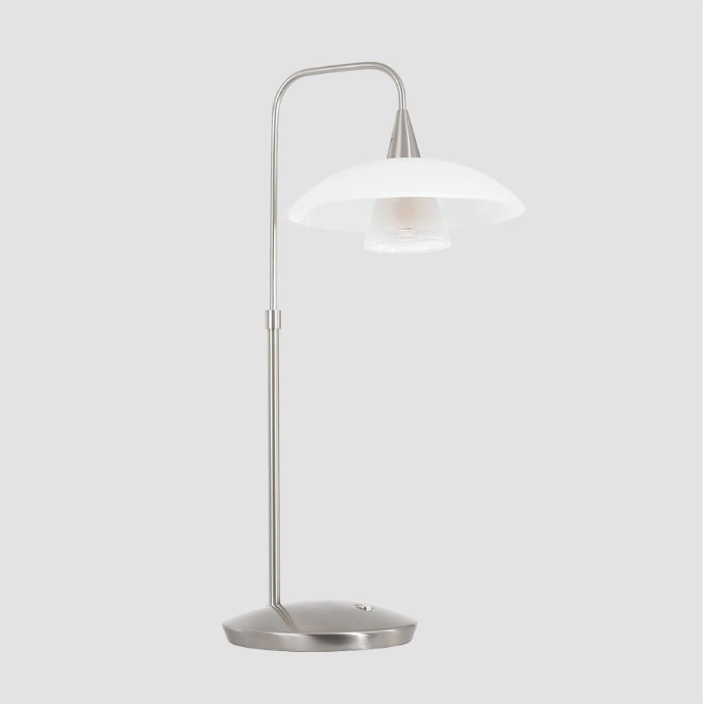 Table lamp Tallerken metallic gray Steinhauer 8712746132021