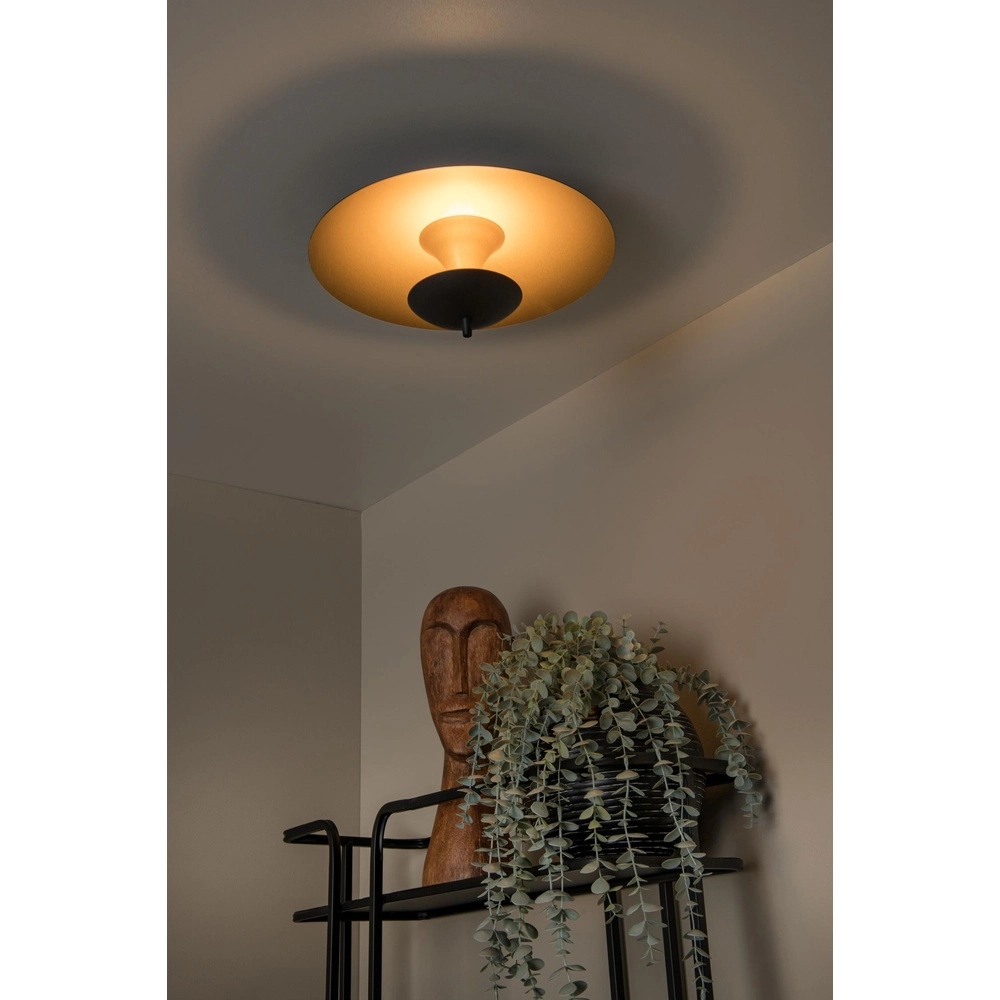 Design ceiling lamp Vulcan gold with black Lucide 5411212303448