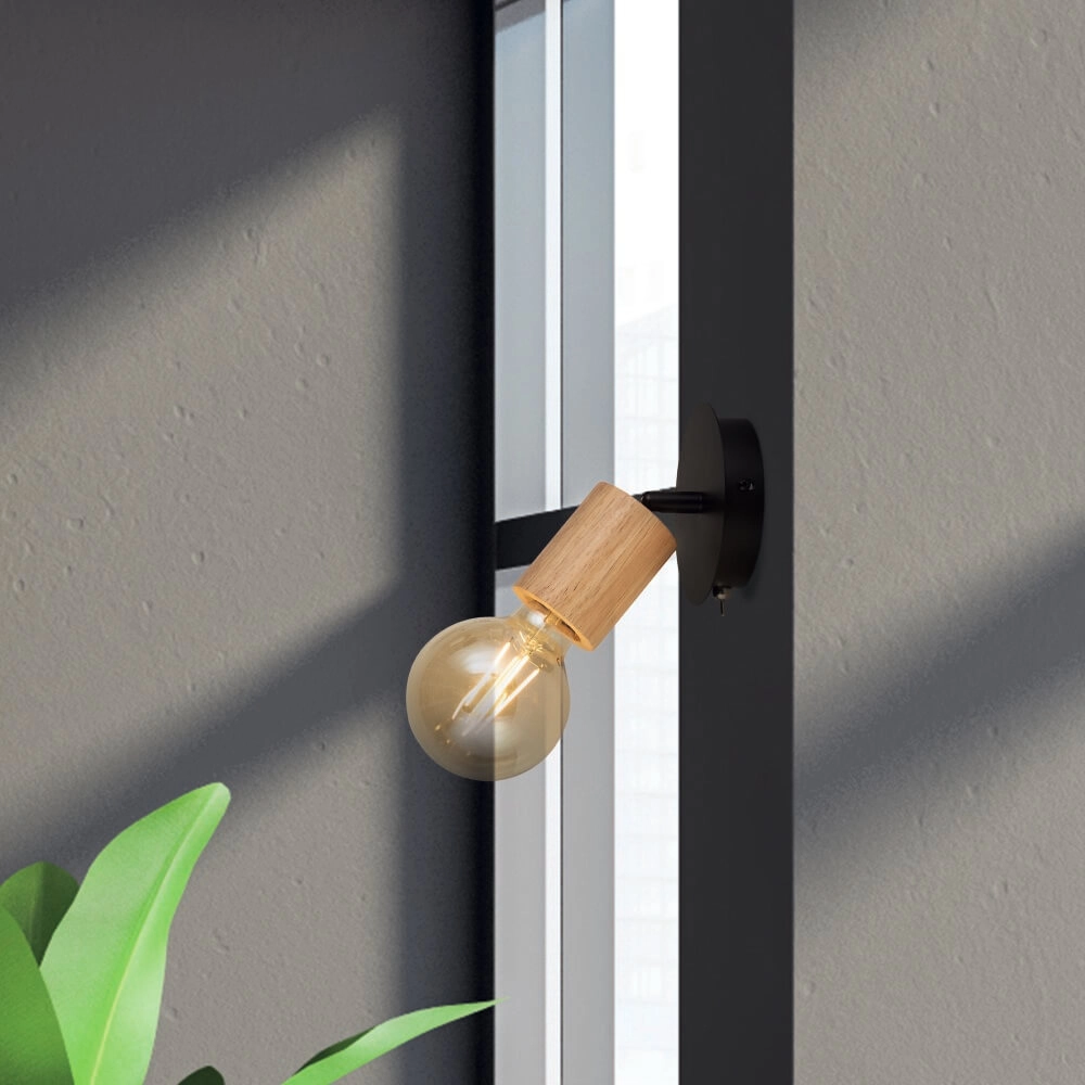 Wooden wall lamp Spinny Searchlight 5053423228174
