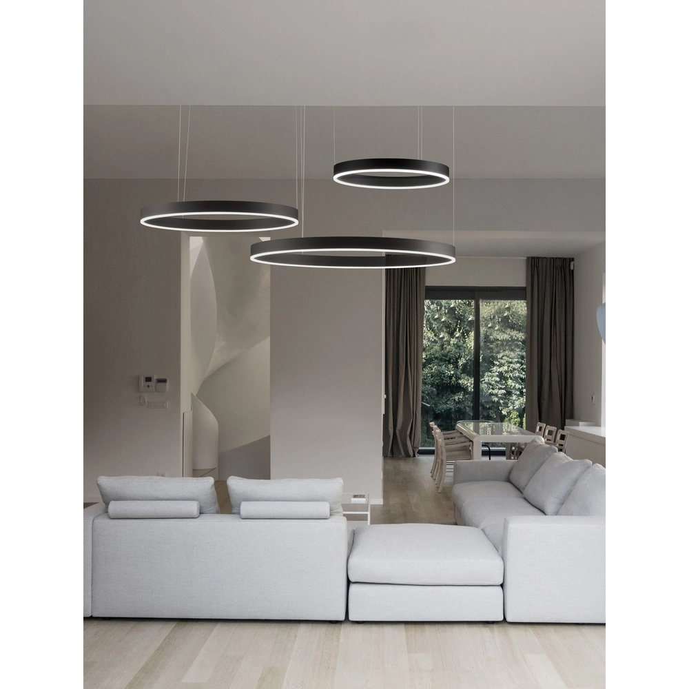 Pendant lamp Motif black multi 3000K Lyora 5212017439222