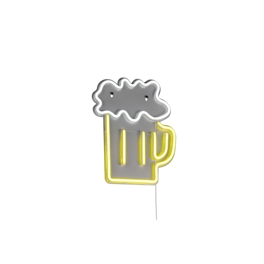 Neon wall lamp Beer yellow