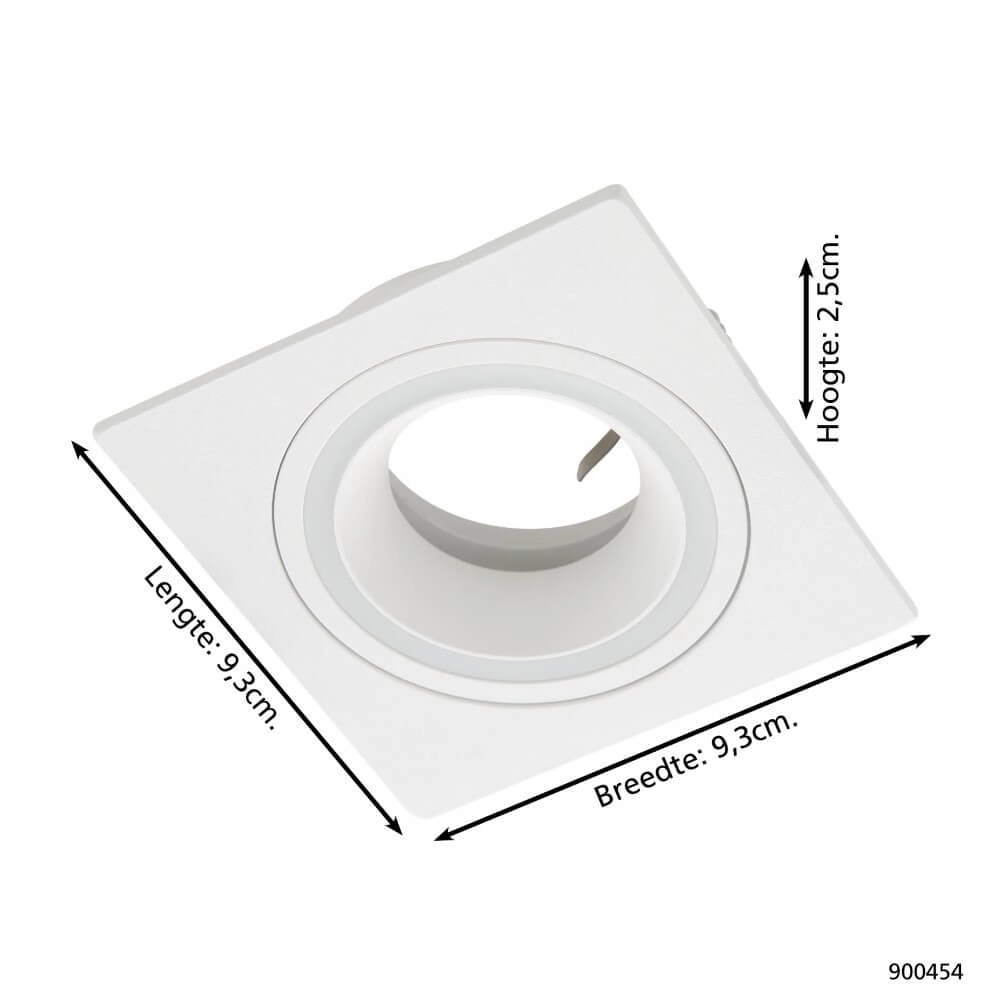 Round recessed spotlight Carosso white Eglo 9008606238798