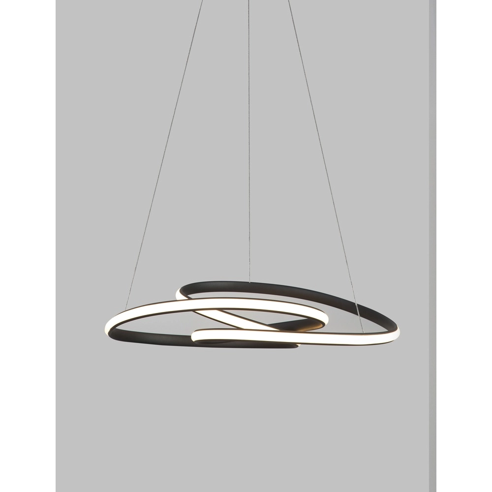 Design pendant lamp Menton black
