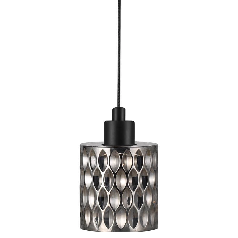 Pendant lamp Hollywood black with smoke glass Nordlux 5701581405585