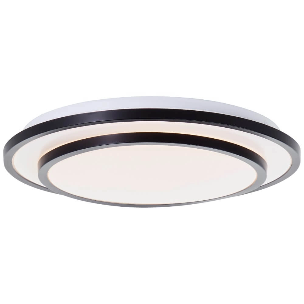 Black ceiling lamp Luciano Ø 34cm
