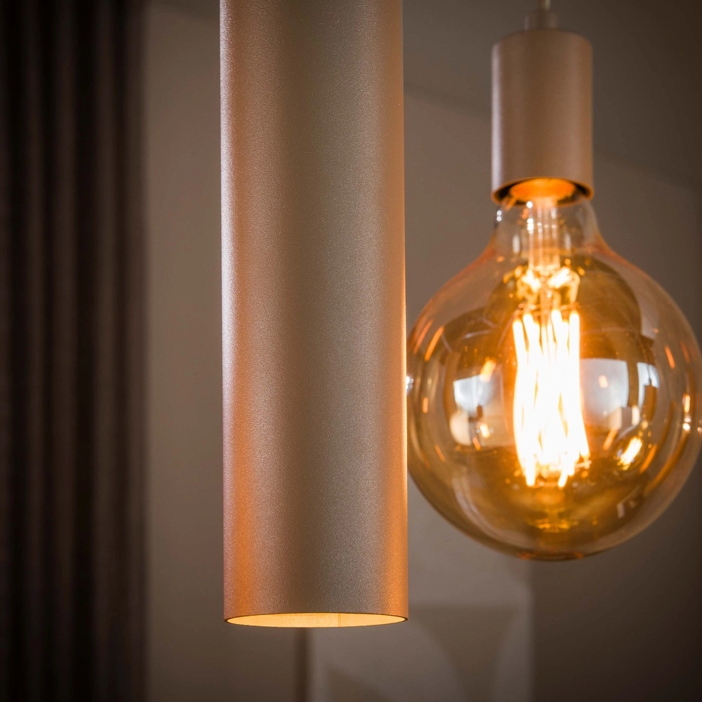 Design hanglamp Senso 7-lichts zand bruin Lyora 8716803515017