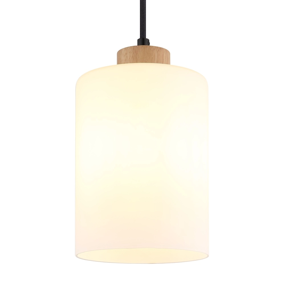 Pendant lamp Rowena 1-light wood Globo 9007371592234