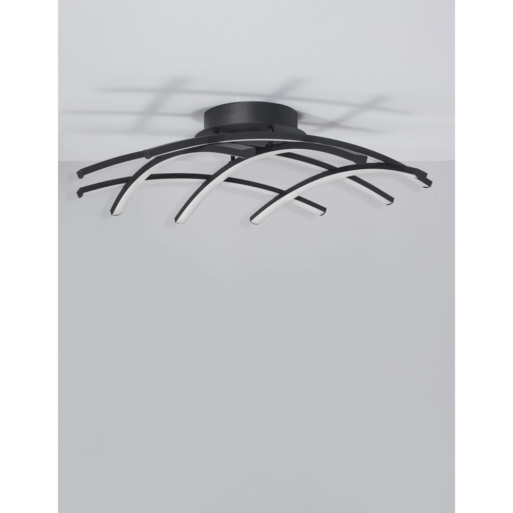 Ceiling lamp Narvi black Lyora 5212017429216