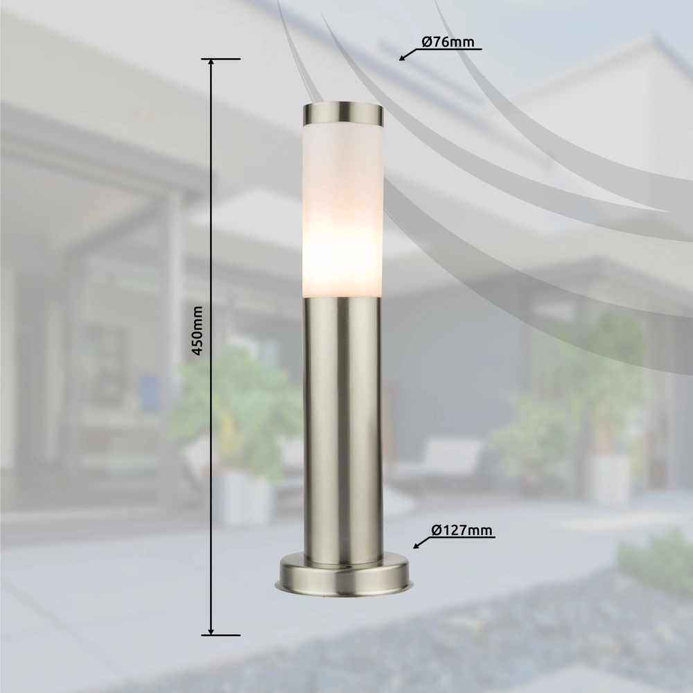Garden lamp Boston anthracite with white Globo 9007371404575
