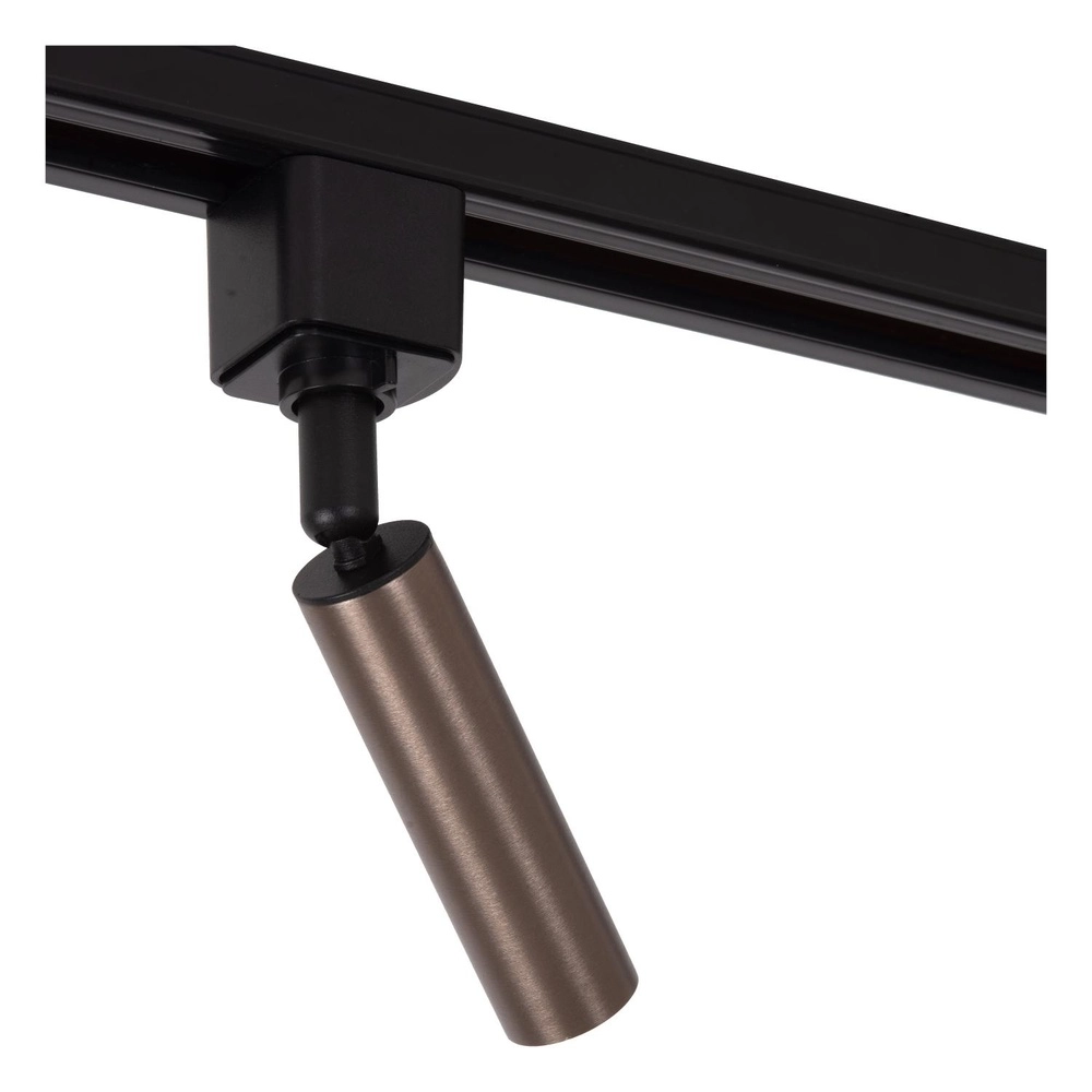 Rail spot Track Keoni 1-phase coffee brown Lucide 5411212094155
