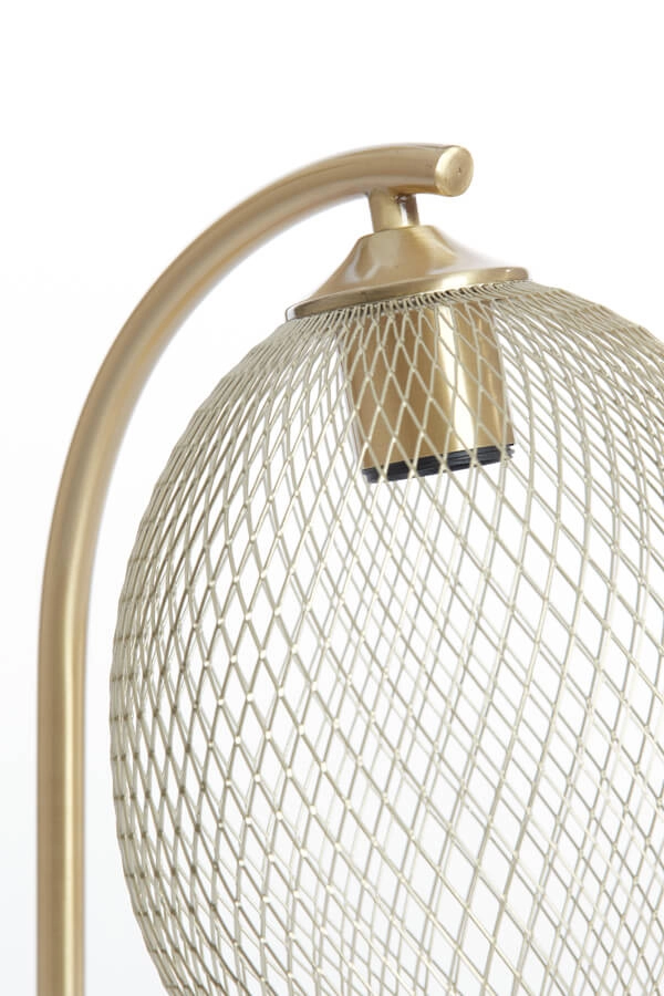 Golden table lamp Moroc Ø 20cm Light & Living 8717807686420