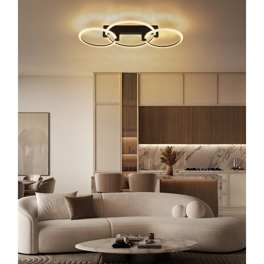 Ceiling lamp Fletcher Design black Globo 9007371592289