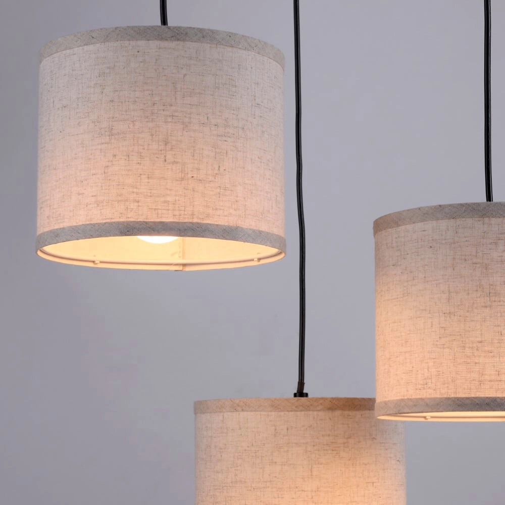 Country ceiling lamp Bark wood Just Light 4043689975937