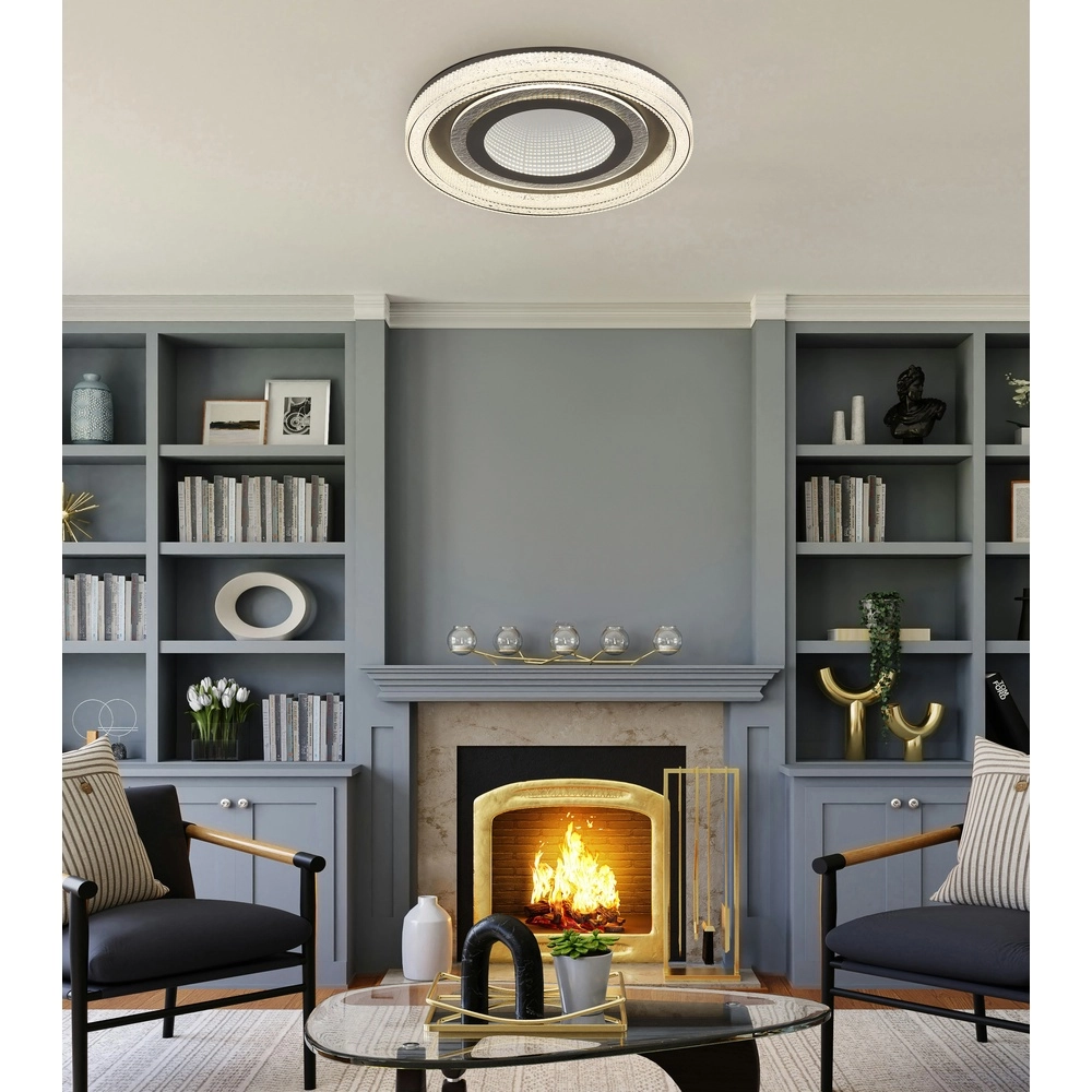 Ceiling lamp Alsuna anthracite with unique effect Globo 9007371518340