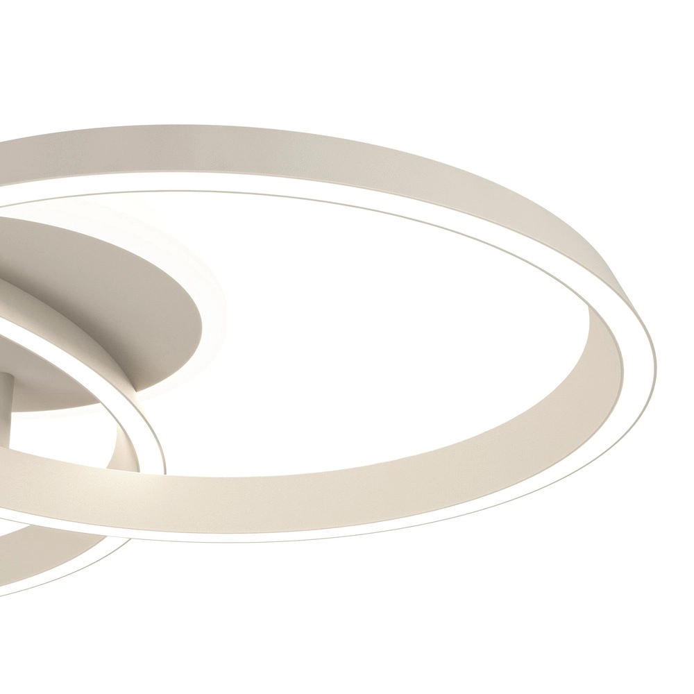 Modern ceiling lamp Girifalco sand brown 67 x 48cm