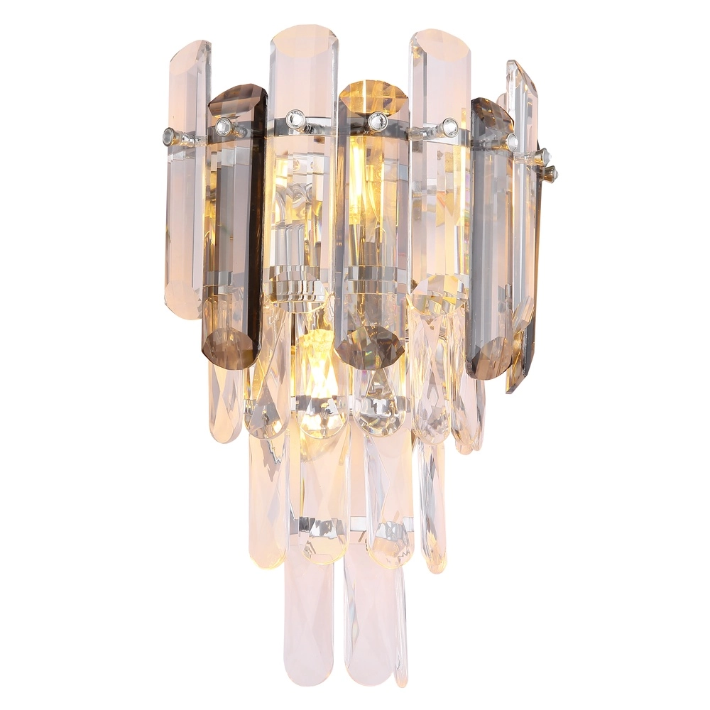 Wall lamp Orgina chrome with crystal