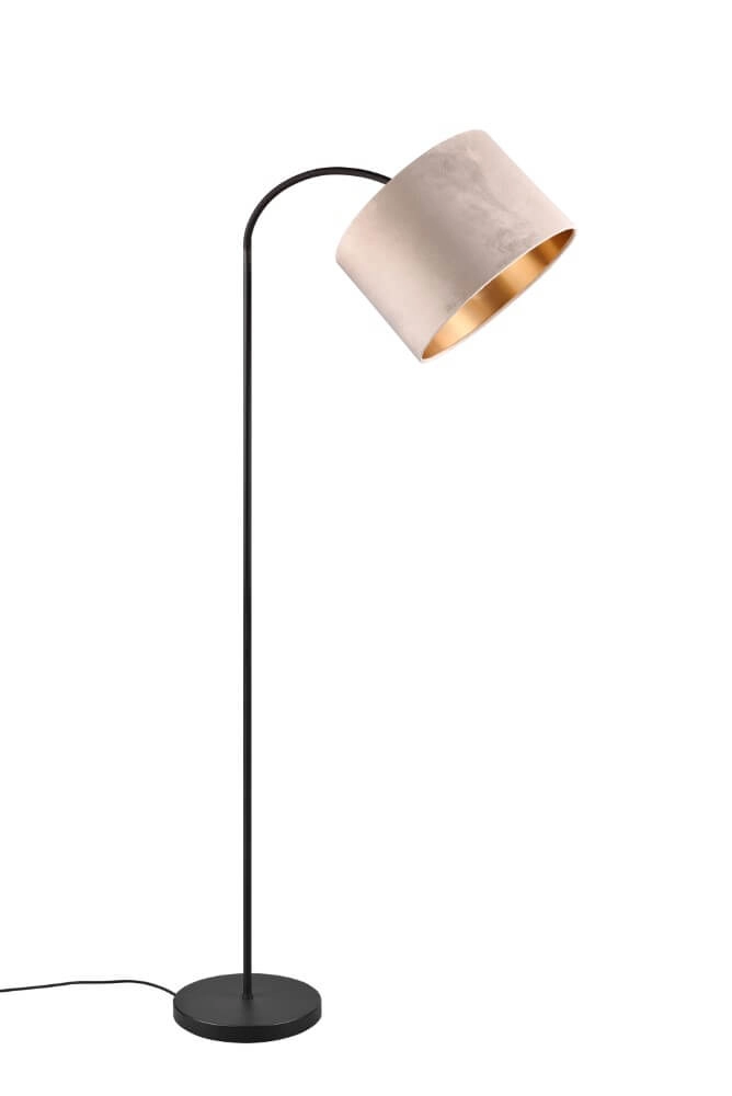 Standing floor lamp Julieta velvet hood