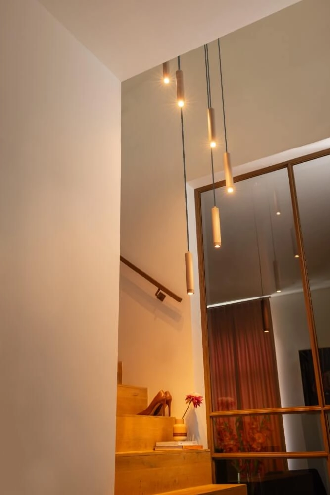 Sand-colored pendant lamp Miller Sand 5-light ETH 8720195307150
