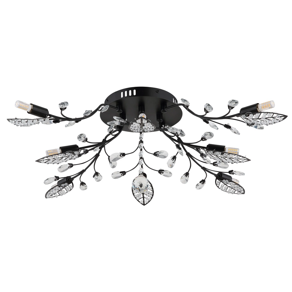 Classic ceiling lamp Janis Black Globo 9007371572151