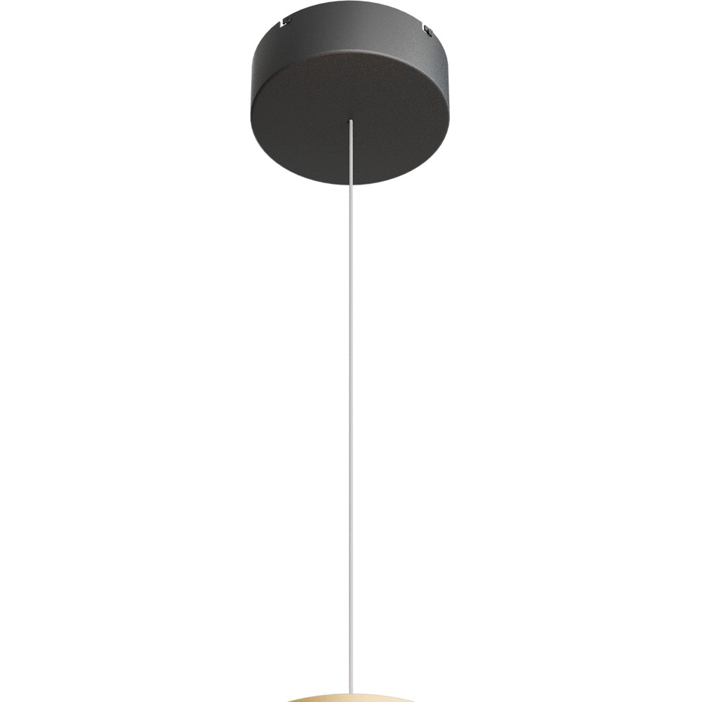 Pendant lamp Ceppo black with gold Ø 45cm with uplight Masterlight 8718121389639