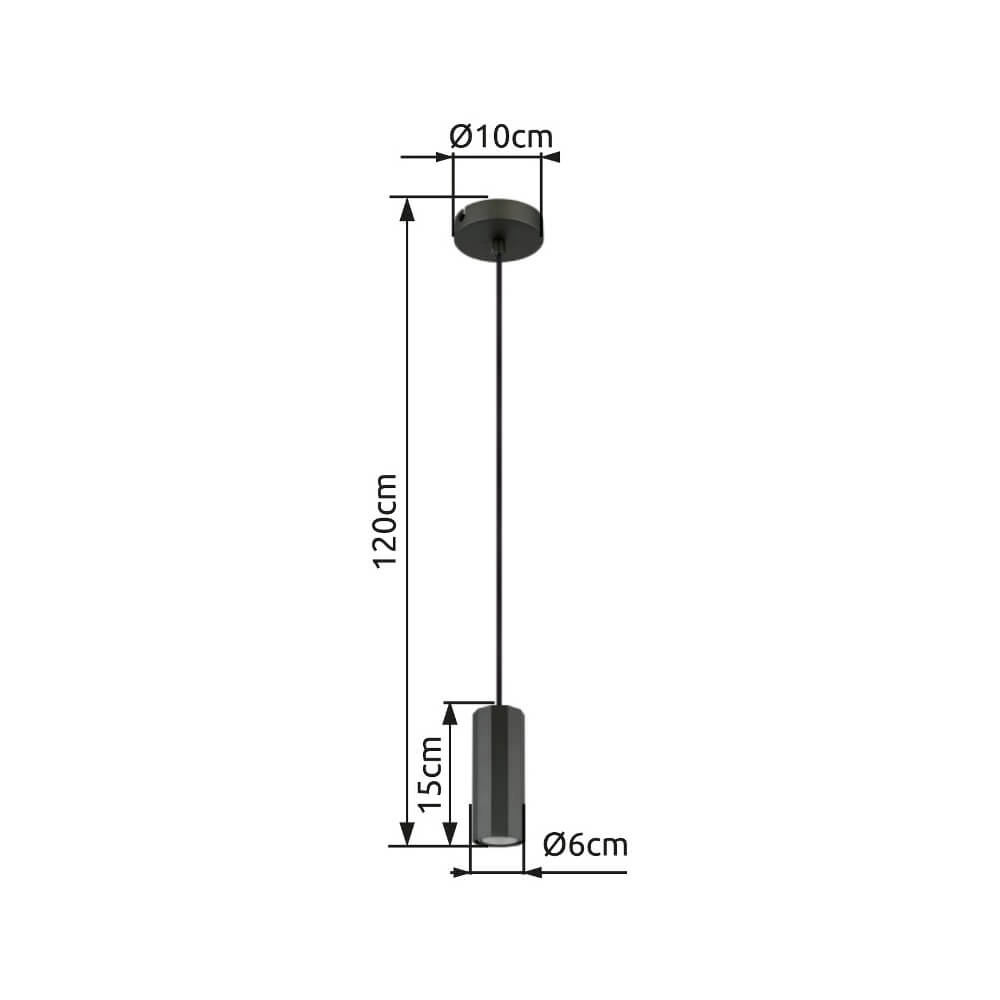 Grey pendant lamp James ankle Globo 9007371459841