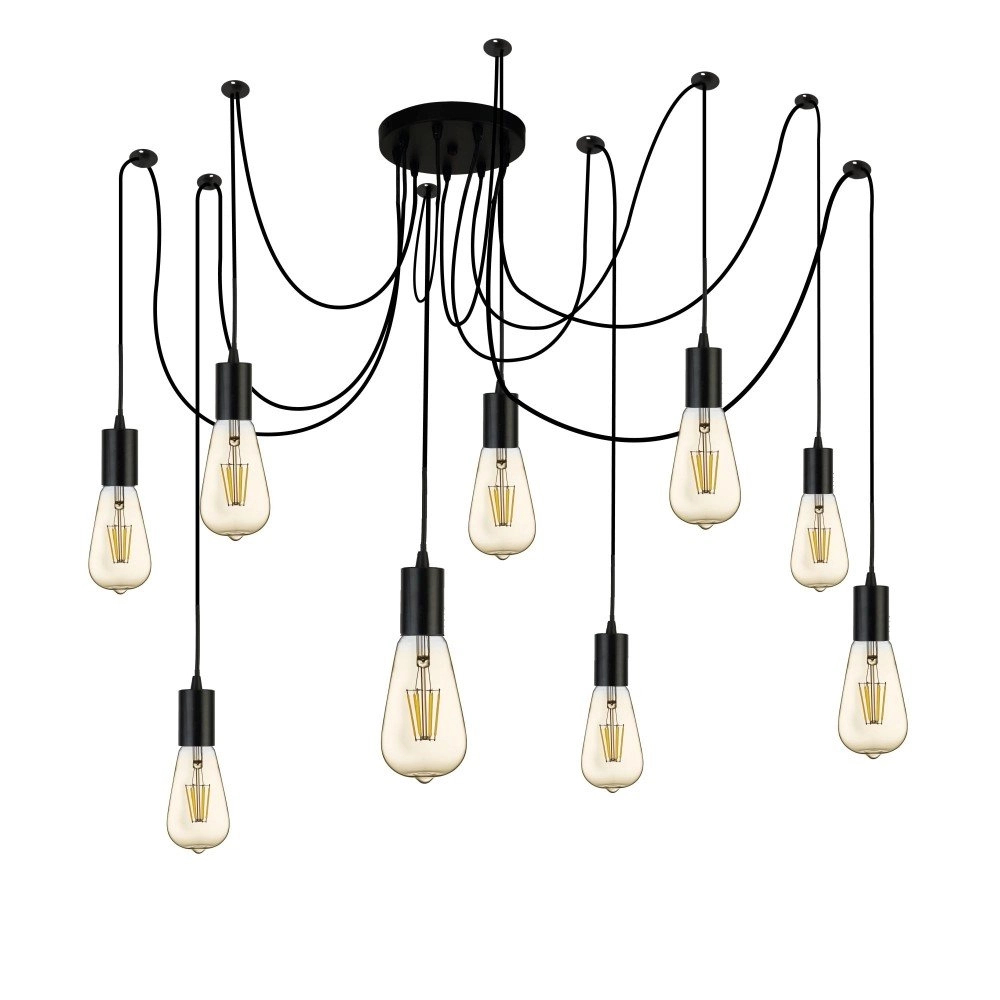 9-light pendant Squiggle Spider