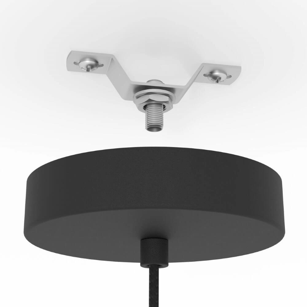 Black pendant lamp Romazzina Ø 32.5cm Eglo 9008606244287