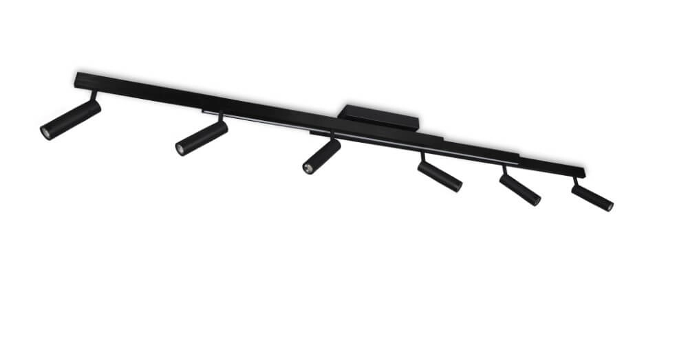 6-light LED spot Zeno black Trio 4017807627312