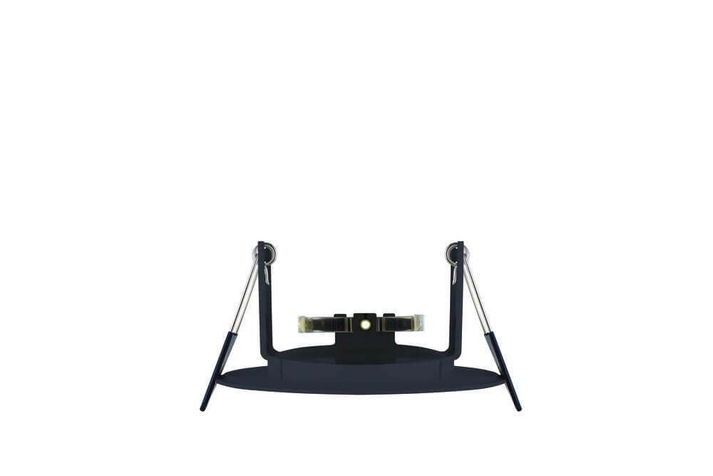 Black recessed spotlight EvoFire GU10 - round Lyora 5055788253792
