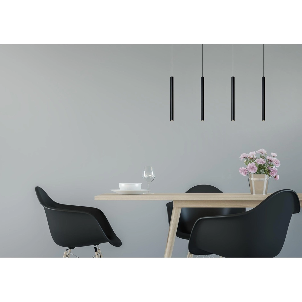 4-light pendant lamp Lorenz Design black Lucide 5411212740687