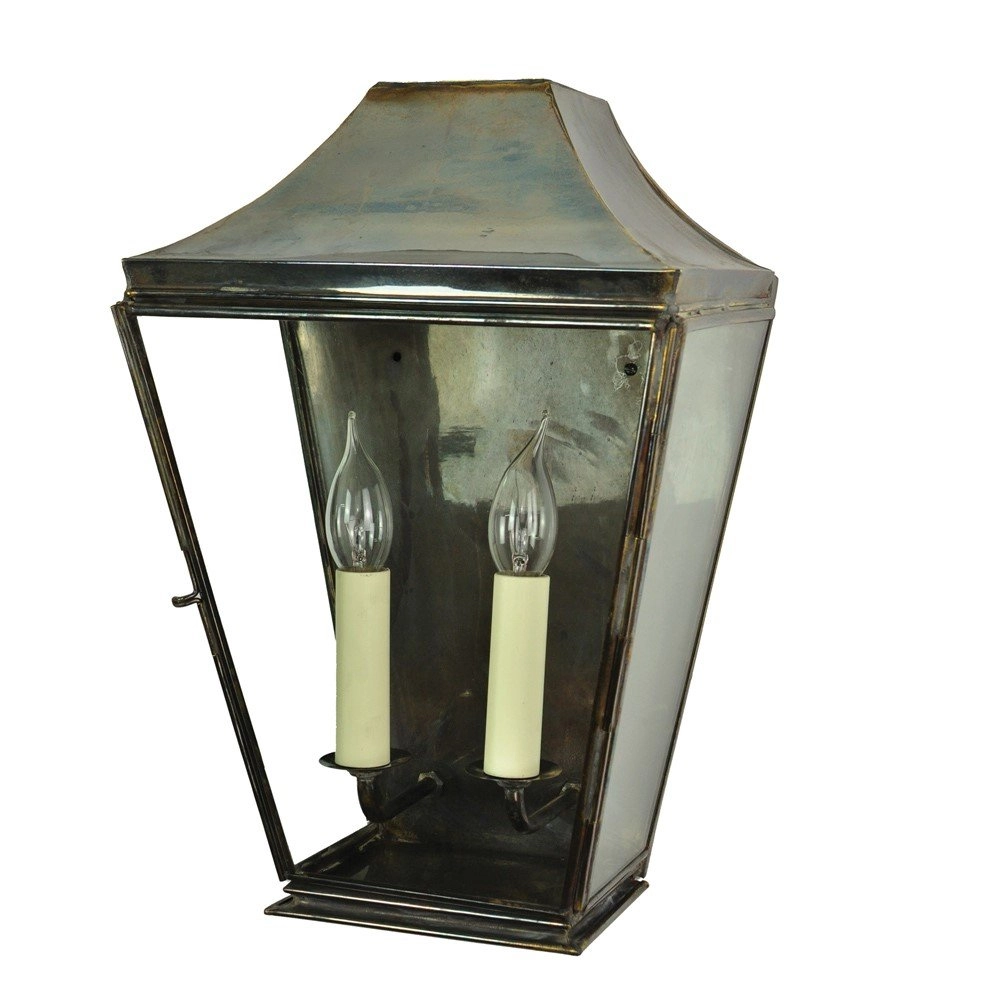 Country wall lamp Knightbridge 2-light 42cm