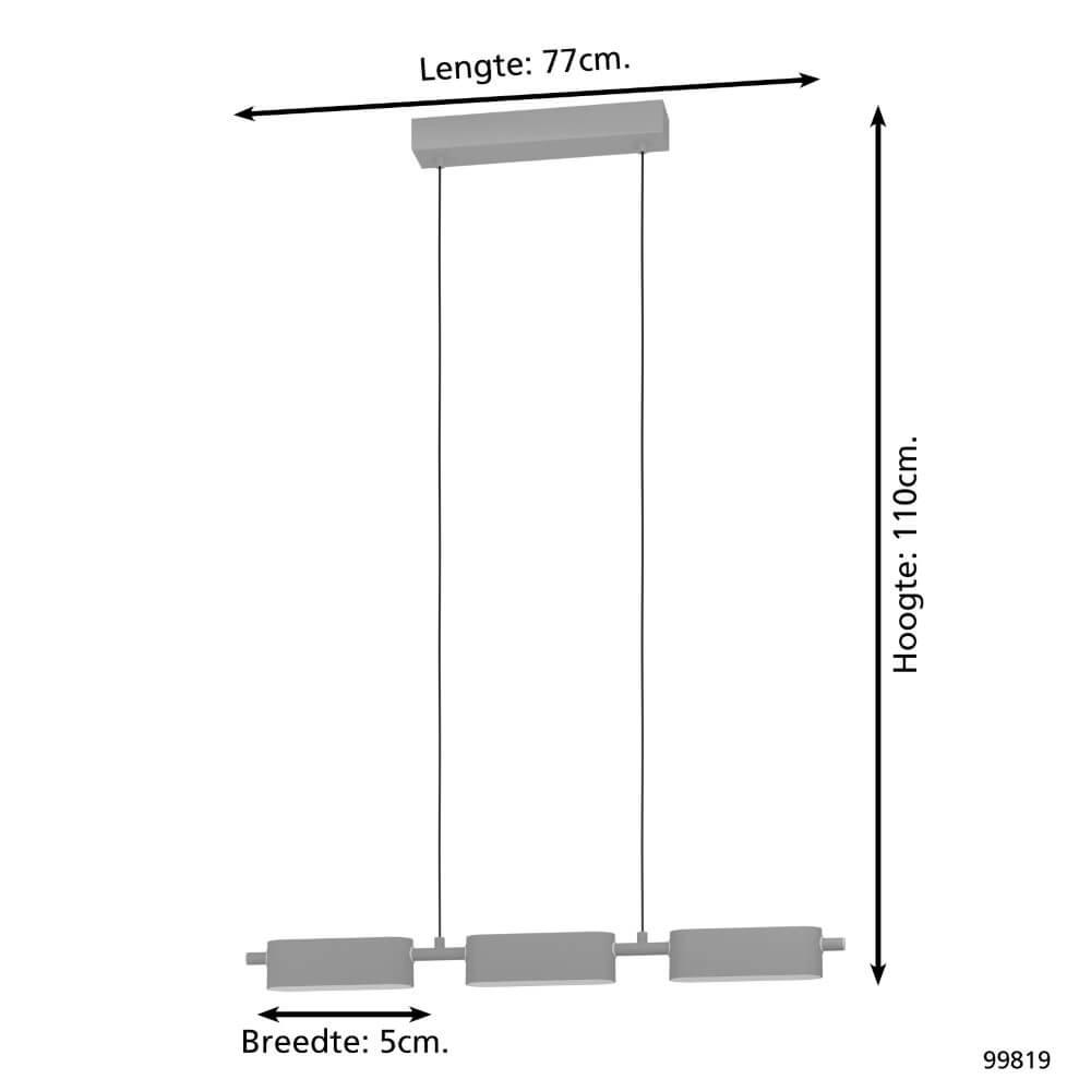 Gray hanging lamp Rovira Eglo 9002759998196